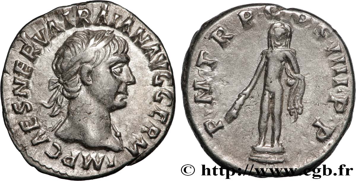 TRAJANUS Denier AU/XF