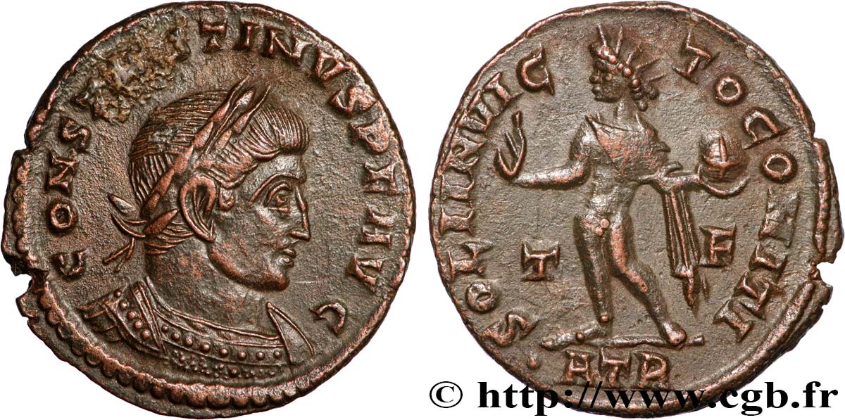 CONSTANTINO I EL MAGNO Follis ou nummus SC/EBC