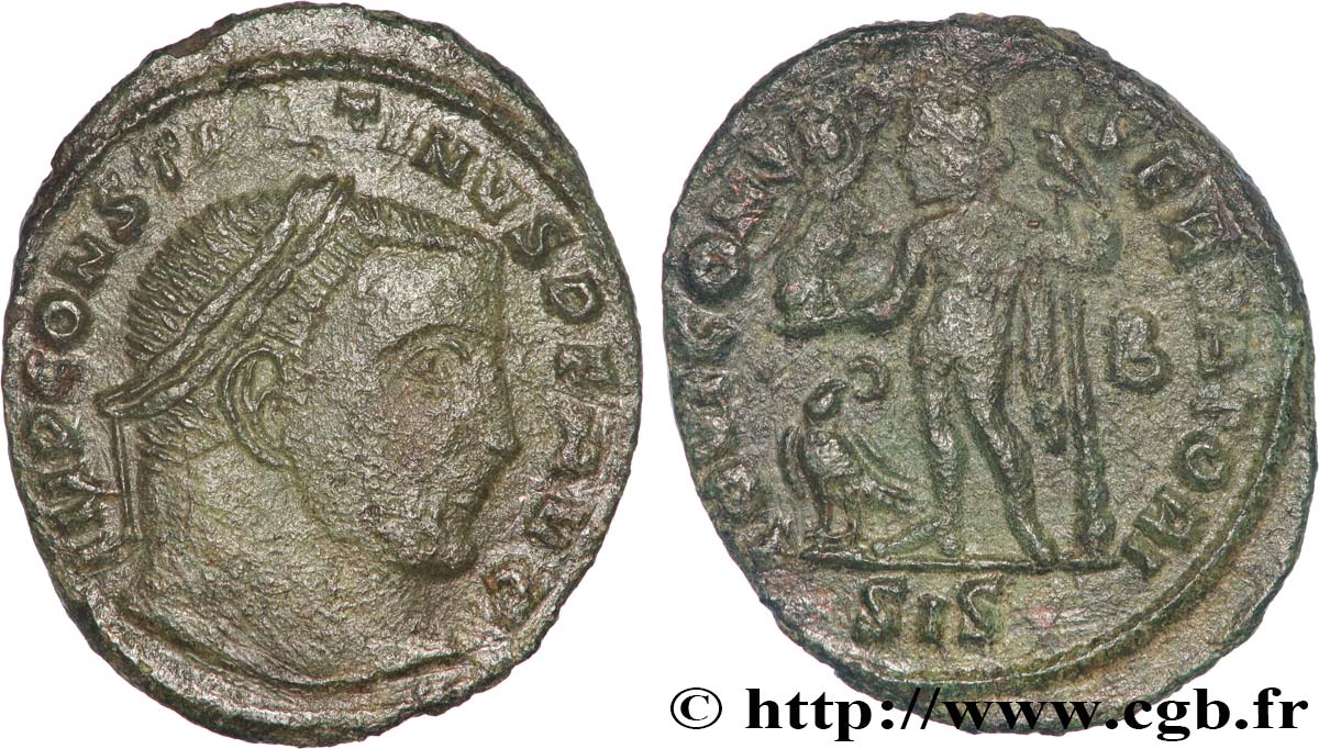 CONSTANTINO I EL MAGNO Follis ou nummus MBC+