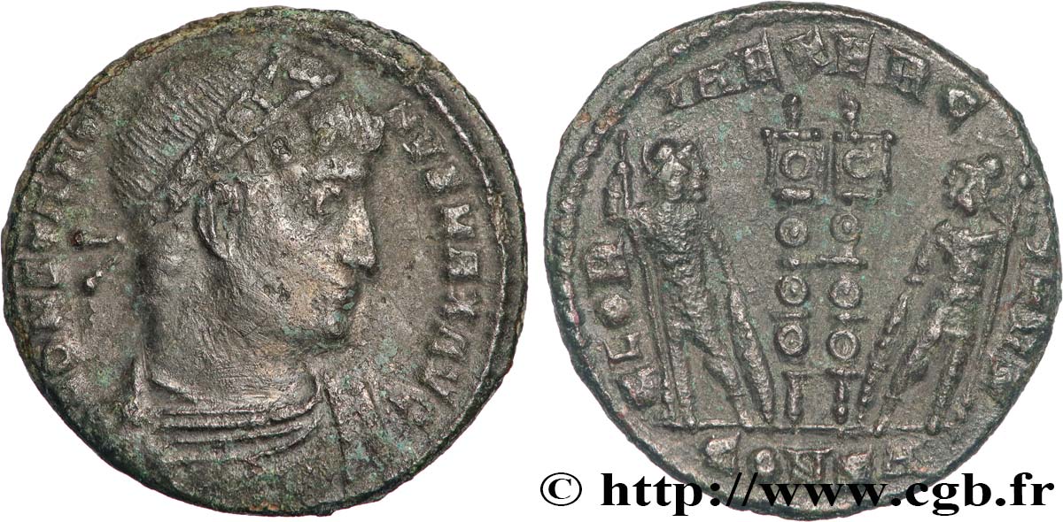 CONSTANTINO I EL MAGNO Centenionalis ou nummus MBC+