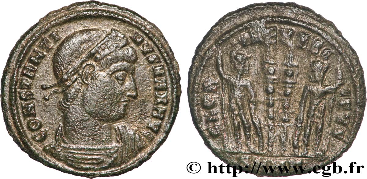 CONSTANTINE I THE GREAT Centenionalis ou nummus AU