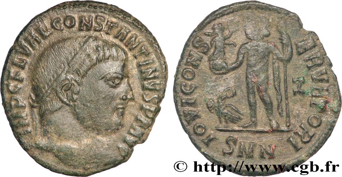 CONSTANTINE I THE GREAT Follis ou nummus XF