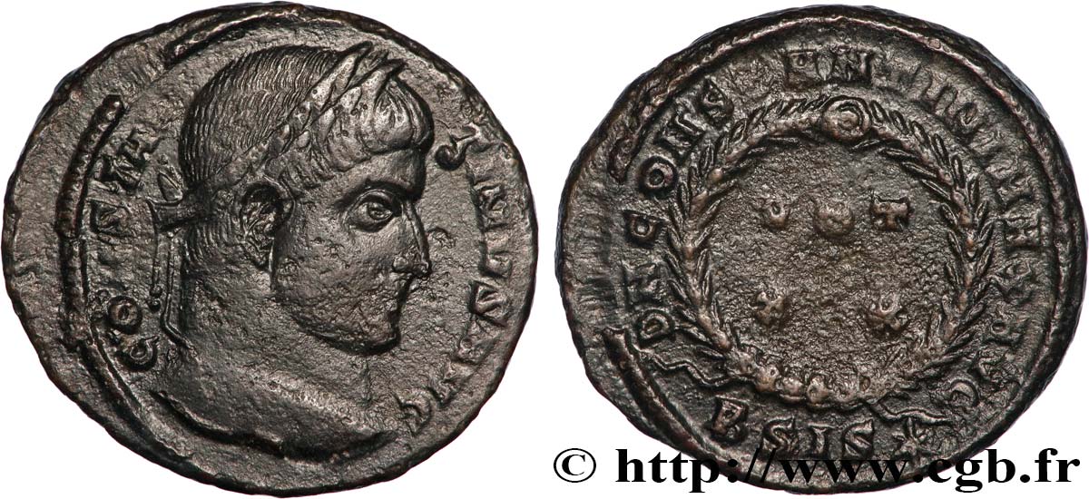 CONSTANTIN Ier LE GRAND Centenionalis ou nummus TTB+