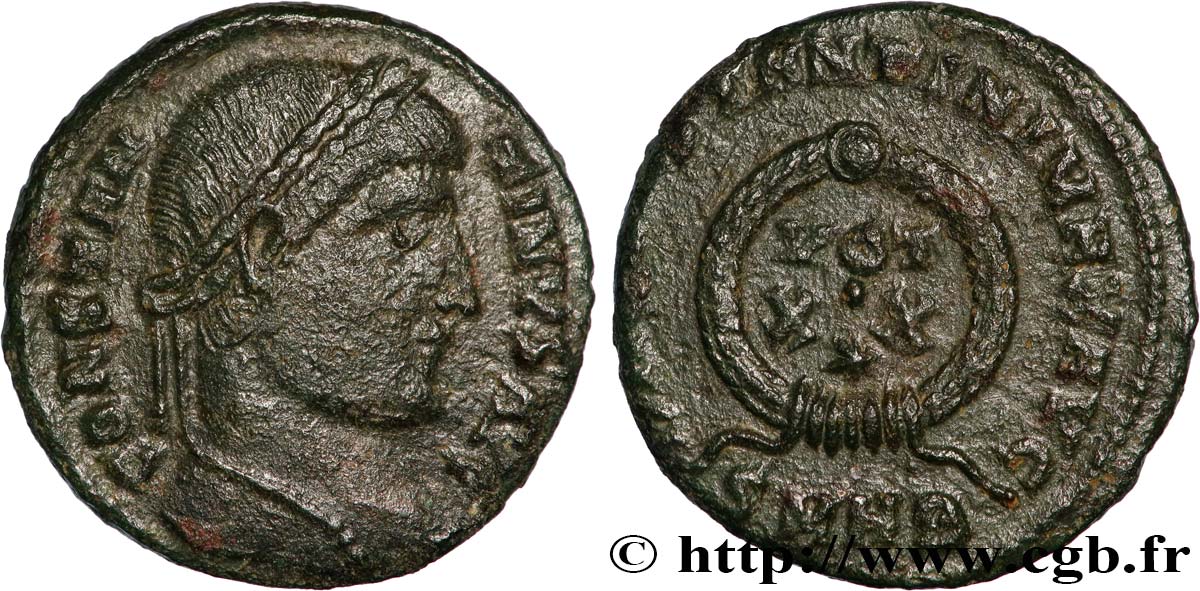 CONSTANTINE I THE GREAT Centenionalis ou nummus AU