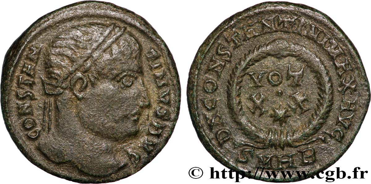 CONSTANTINE I THE GREAT Centenionalis ou nummus AU