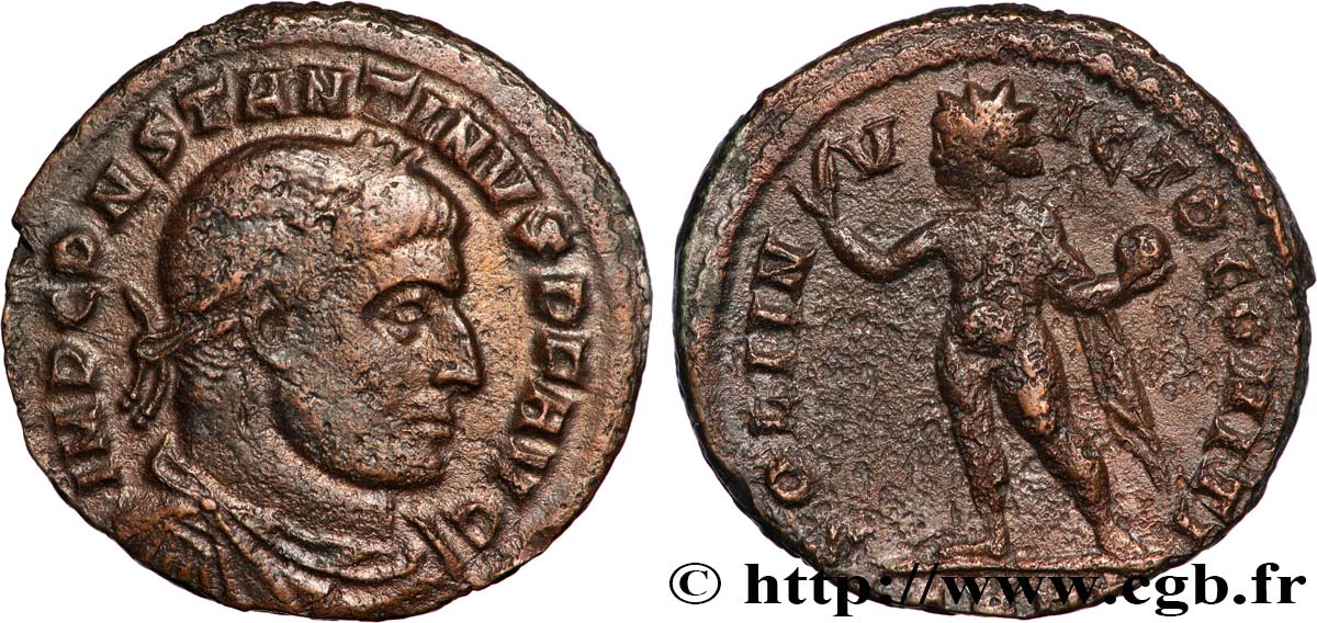 CONSTANTINO I EL MAGNO Follis ou nummus MBC+