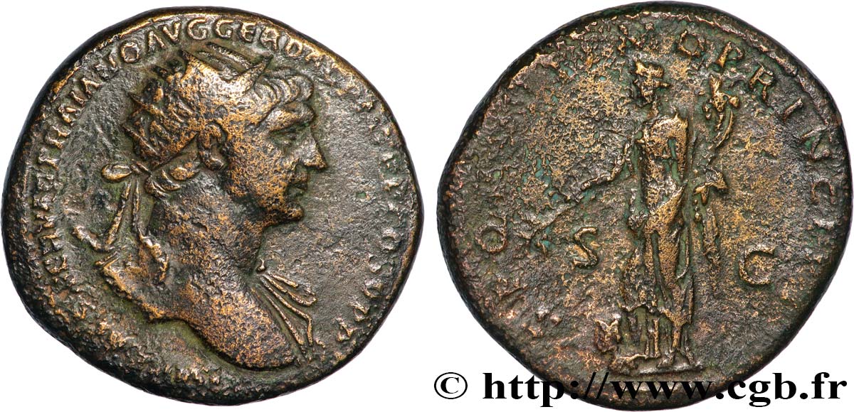 TRAJAN Dupondius TB+