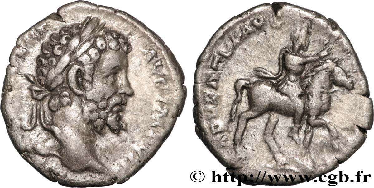 SEPTIMIUS SEVERUS Denier AU/XF