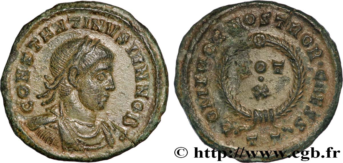 CONSTANTINE II Centenionalis ou nummus AU/AU