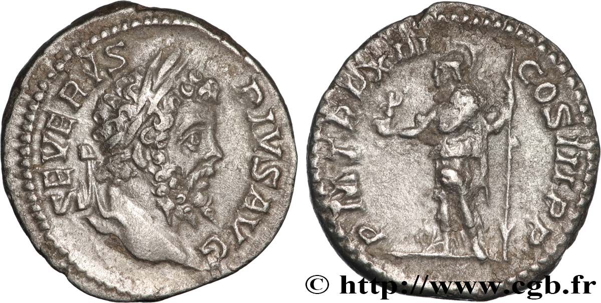 SEPTIMIUS SEVERUS Denier AU/XF