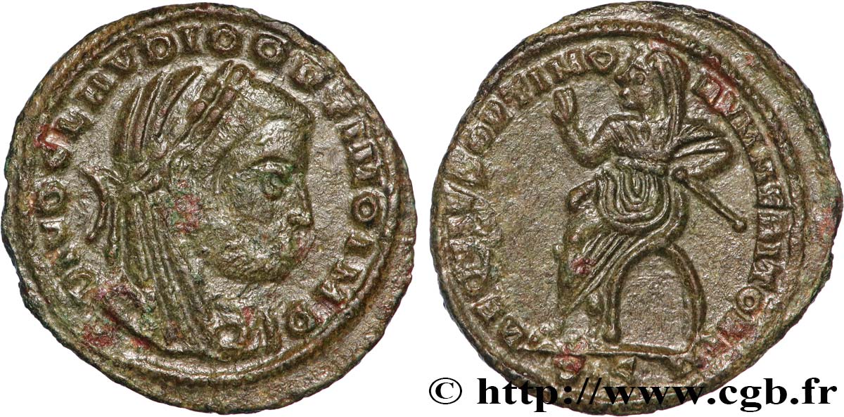 CLAUDE II LE GOTHIQUE  Demi-follis ou demi-nummus TTB+/SUP