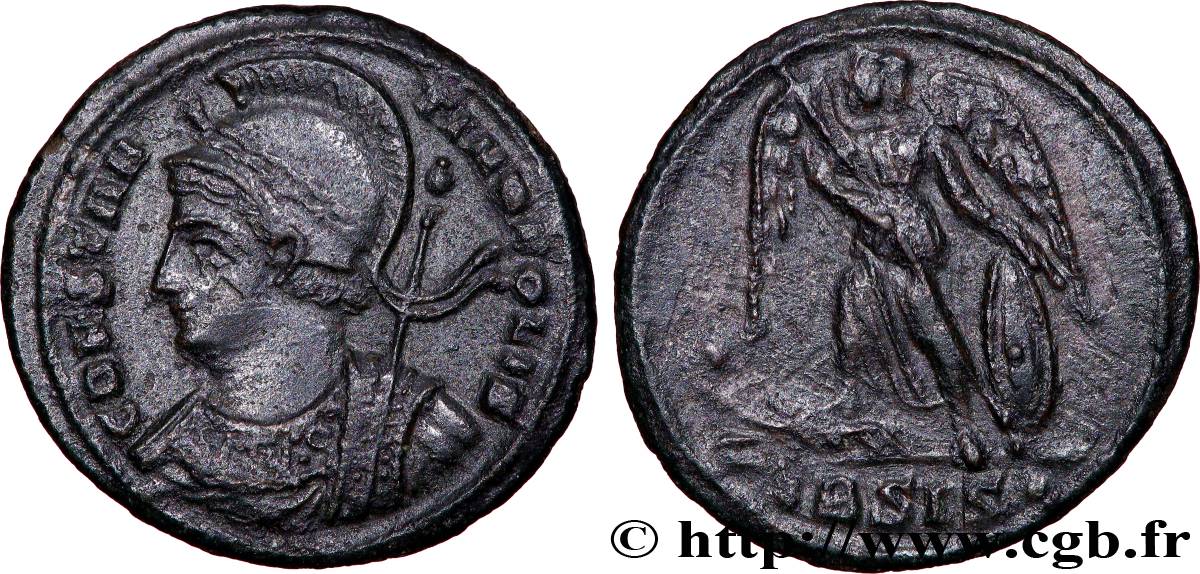 CONSTANTINOPLE Centenionalis ou nummus TTB+