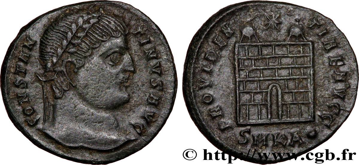 CONSTANTINO I EL MAGNO Centenionalis ou nummus MBC+/EBC