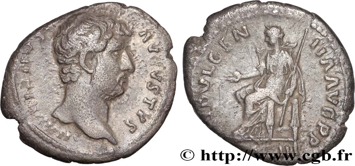 HADRIAN Denier XF