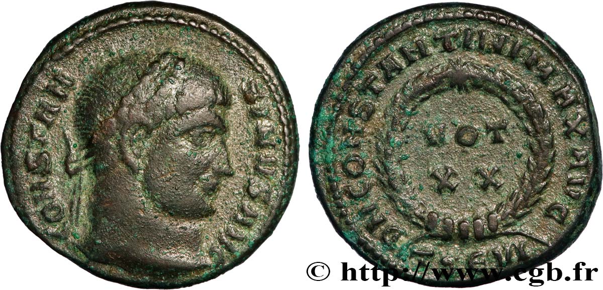 CONSTANTINE I THE GREAT Centenionalis ou nummus AU