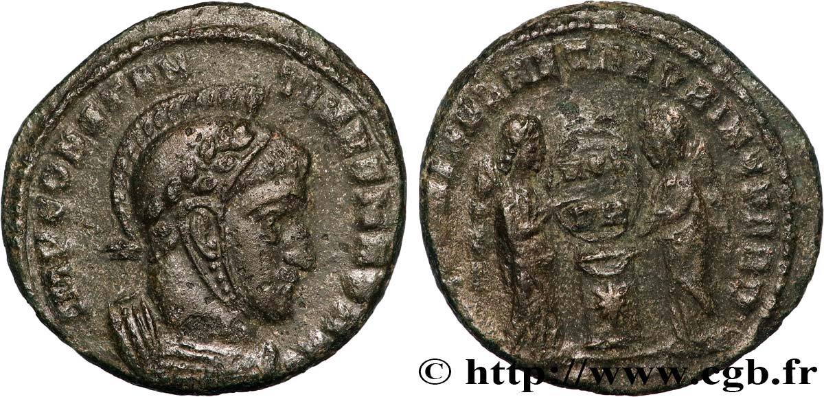 CONSTANTINE I THE GREAT Centenionalis ou nummus AU/XF