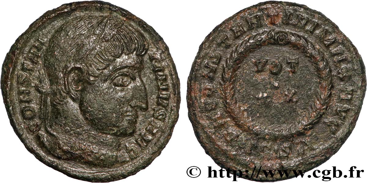 CONSTANTINE I THE GREAT Centenionalis ou nummus AU/XF