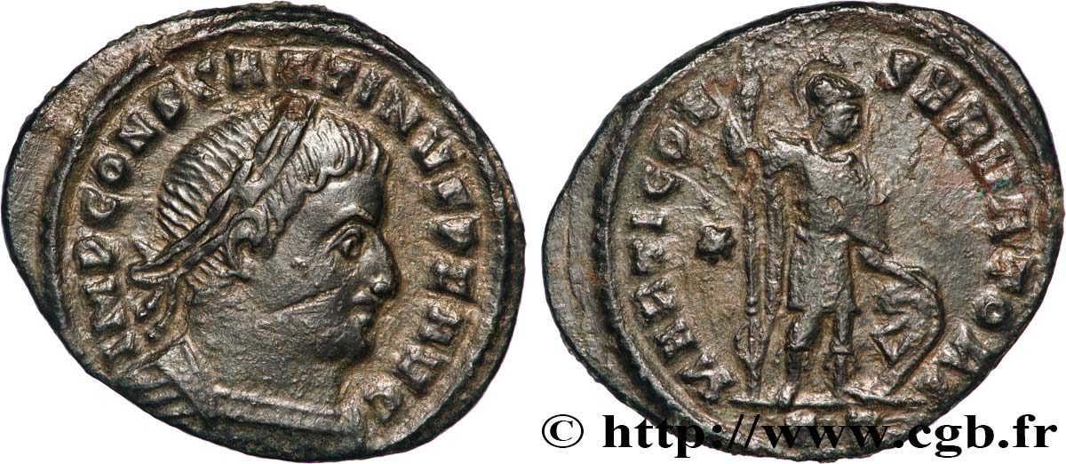 CONSTANTINE I THE GREAT Follis ou nummus AU/XF