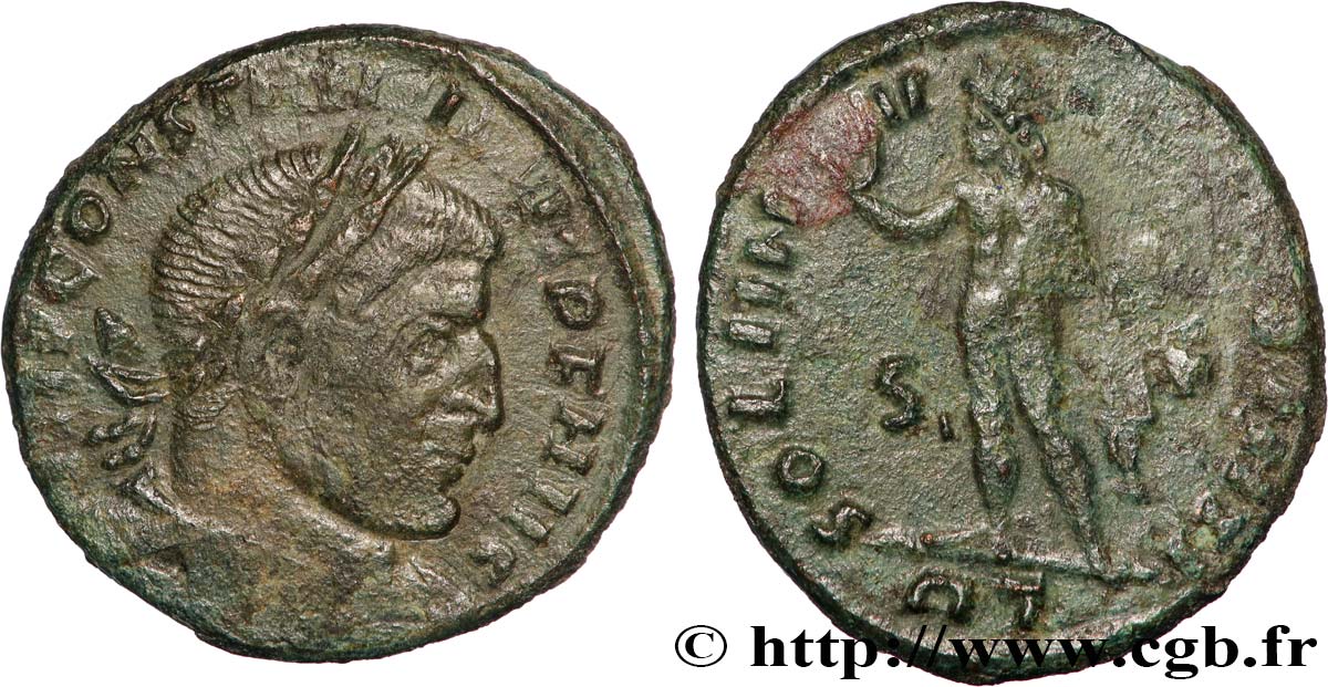 CONSTANTINE I THE GREAT Follis ou nummus AU/XF