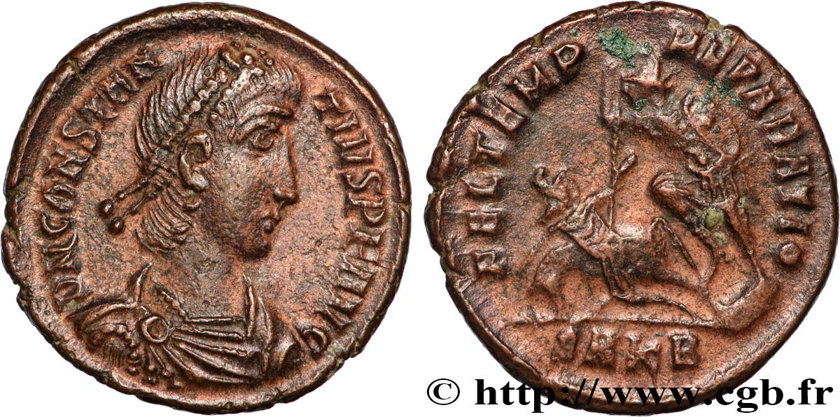 CONSTANTIUS II Maiorina réduite AU/AU