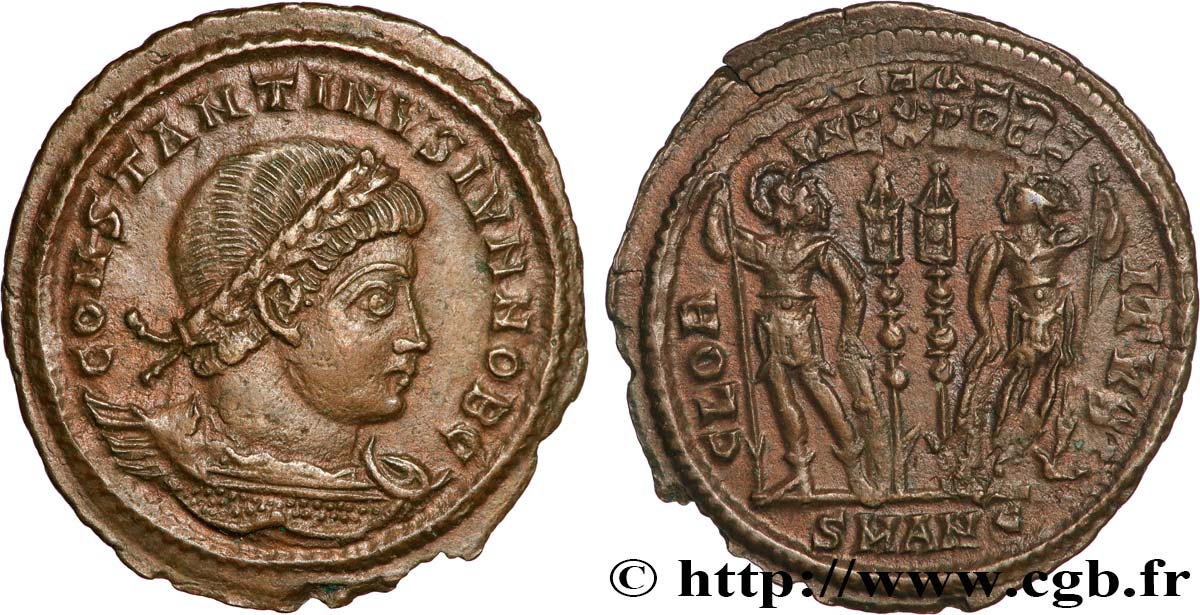 CONSTANTINE II Centenionalis ou nummus AU