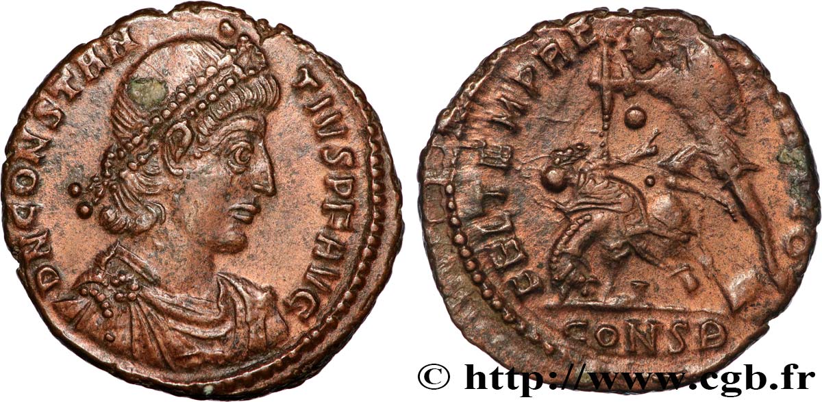 CONSTANTIUS II Maiorina réduite AU/AU