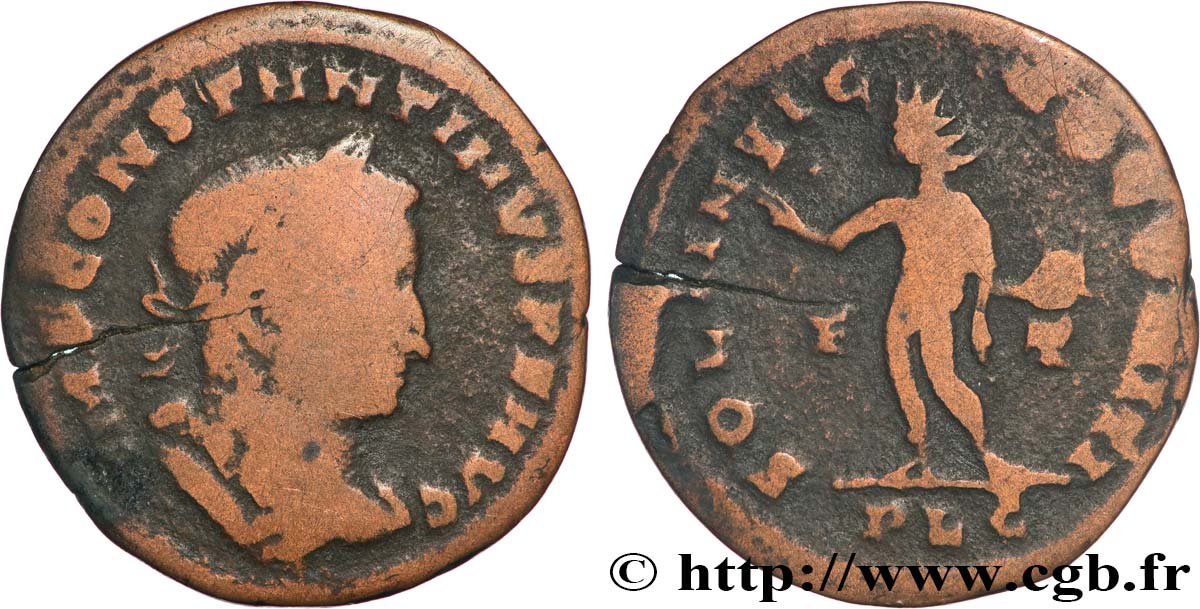 CONSTANTINE I THE GREAT Follis ou nummus VF