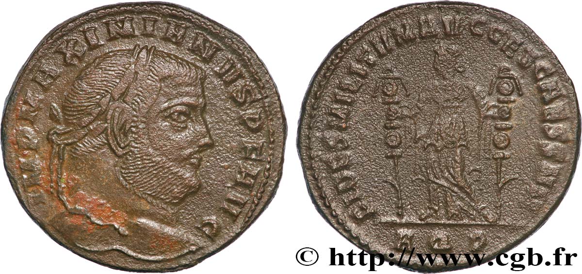 MAXIMIAN HERCULIUS Follis ou nummus AU/XF