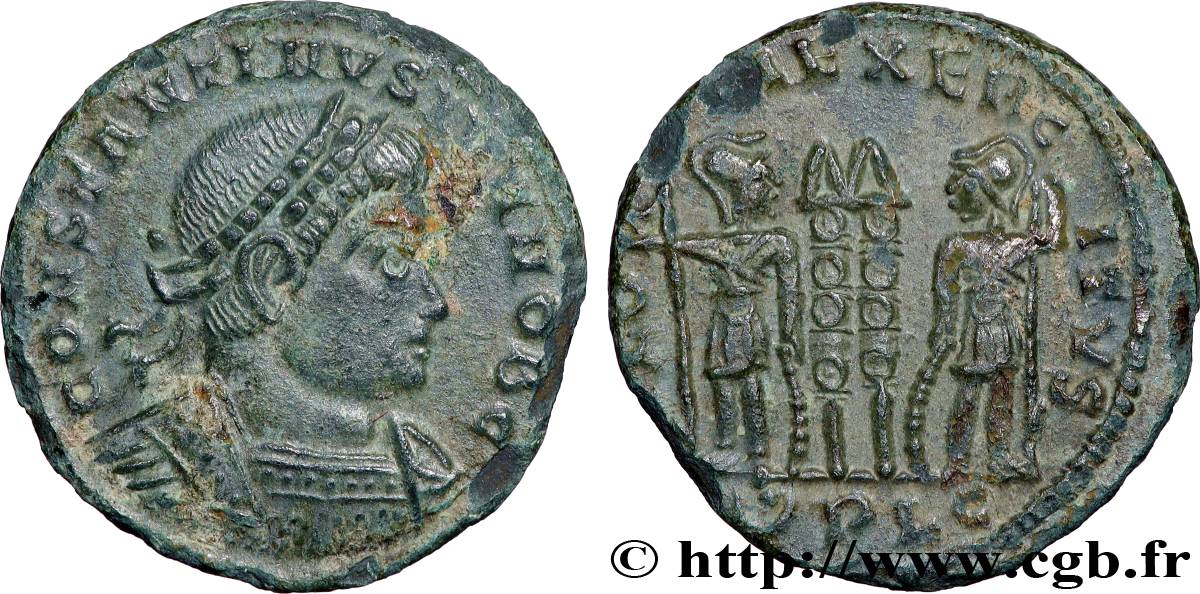 CONSTANTIN II Centenionalis ou nummus TTB+