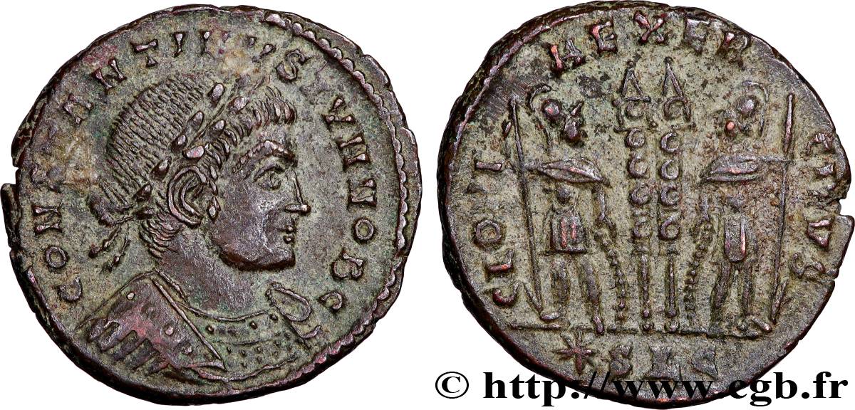 CONSTANTINE II Centenionalis ou nummus AU