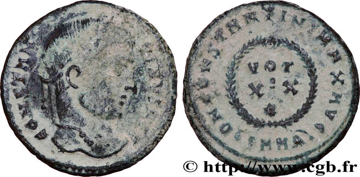 CONSTANTINO I EL MAGNO Centenionalis ou nummus BC+/MBC