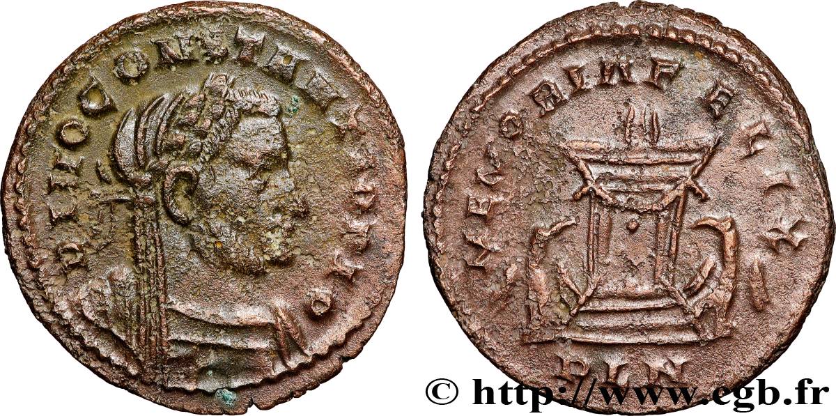 CONSTANCE Ier CHLORE  Follis ou nummus TTB