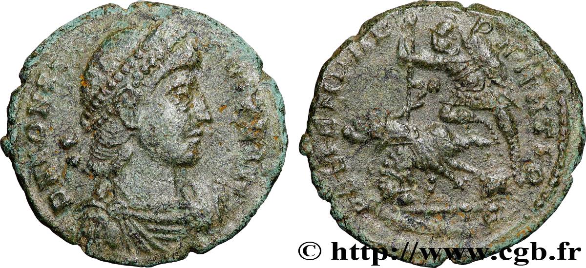 CONSTANTIUS II Maiorina réduite, (PB, Æ 3) fVZ