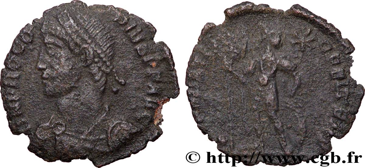 PROCOPIUS Maiorina ou nummus, (PB, Æ 3) fSS/S