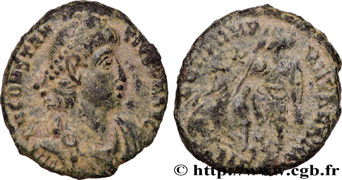 CONSTANCIO II Maiorina réduite, (PB, Æ 3) BC+