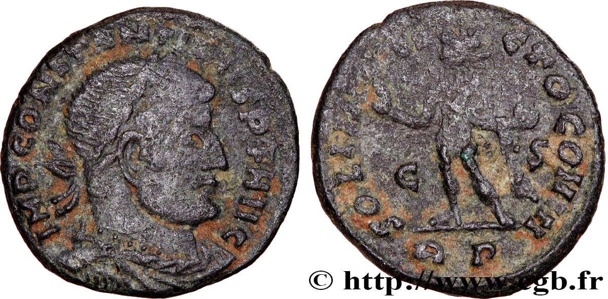 CONSTANTINO I EL MAGNO Follis ou nummus MBC/BC+