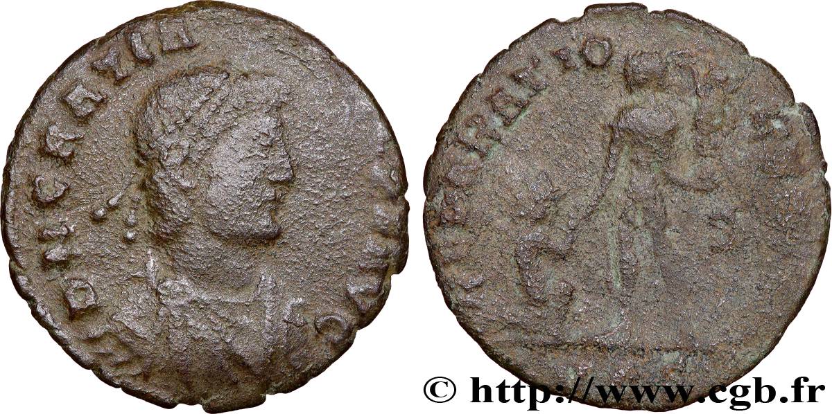 GRATIAN Maiorina pecunia XF/VF