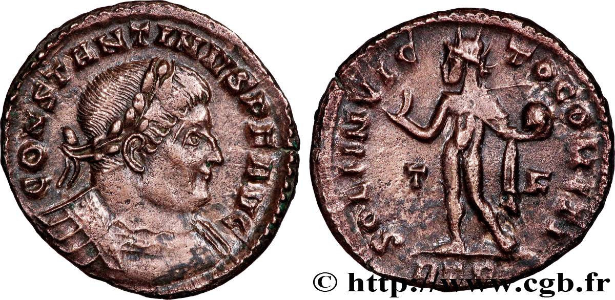 CONSTANTINE I THE GREAT Follis ou nummus AU/XF