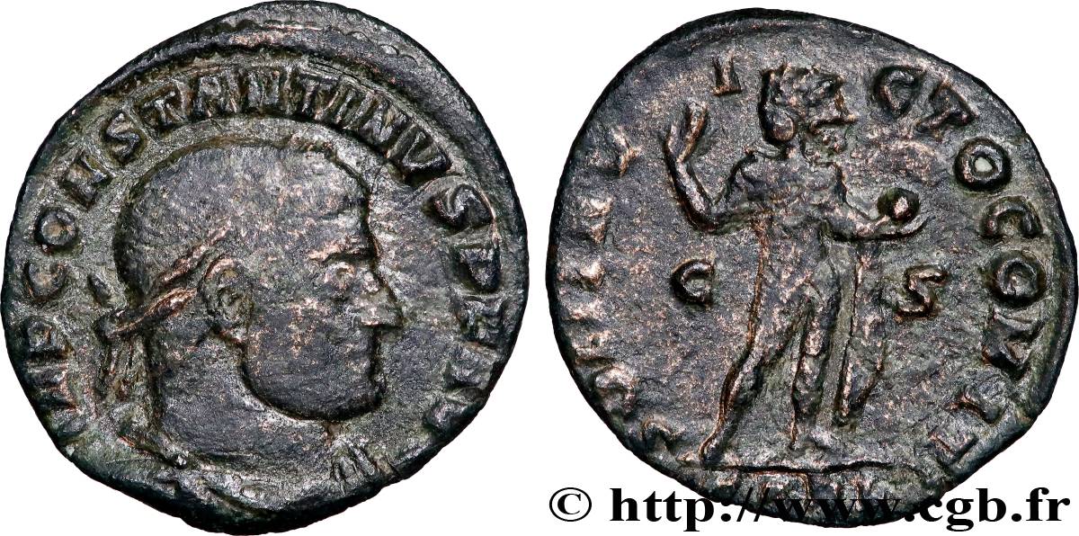 CONSTANTINO I EL MAGNO Follis ou nummus BC+