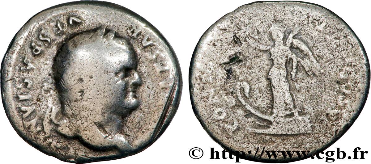 VESPASIAN Denier VF