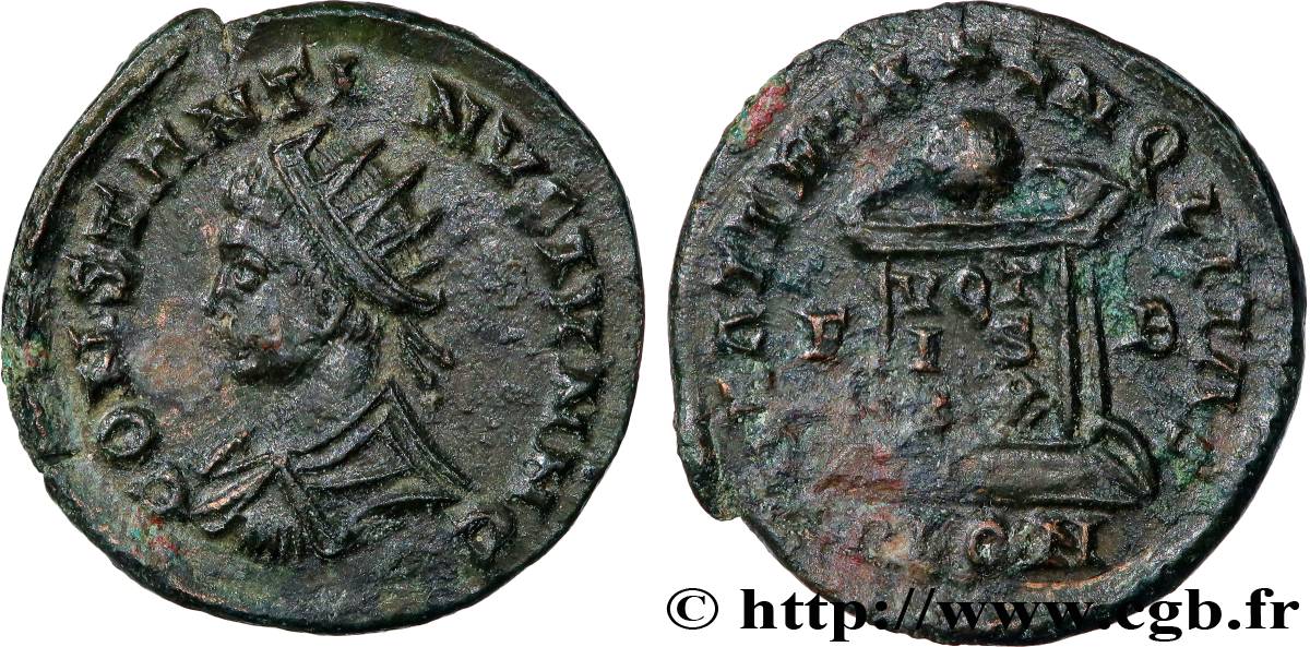 CONSTANTIN II Centenionalis ou nummus TTB