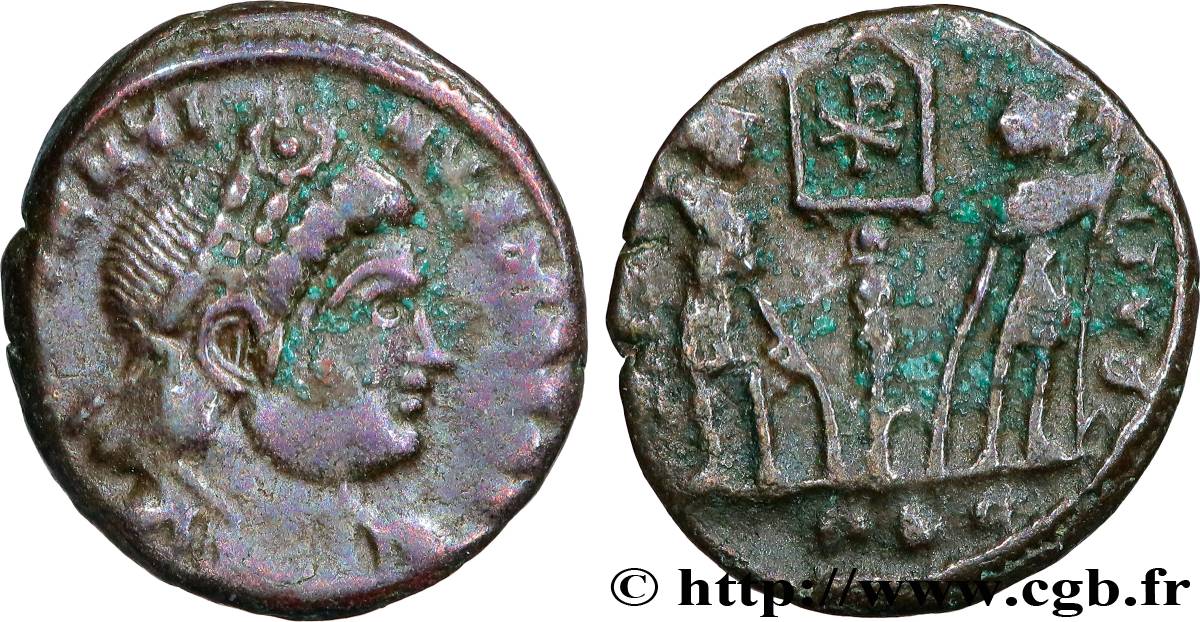 CONSTANTIN II Centenionalis ou nummus TTB