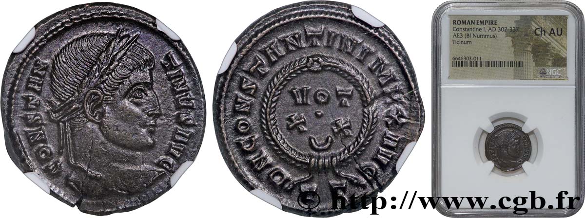 CONSTANTINE I THE GREAT Centenionalis ou nummus MS