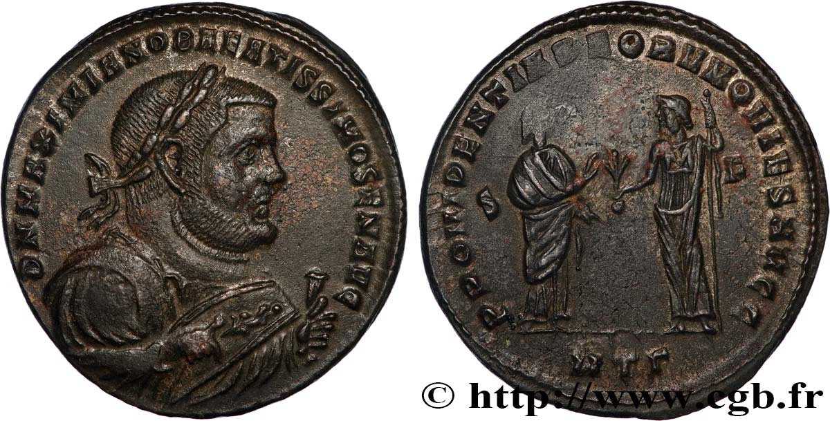 MAXIMIANUS HERCULIUS Follis ou nummus VZ