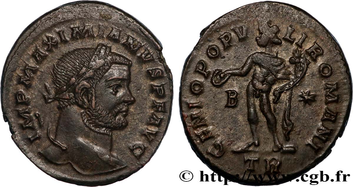 MAXIMIANUS HERCULIUS Follis ou nummus AU