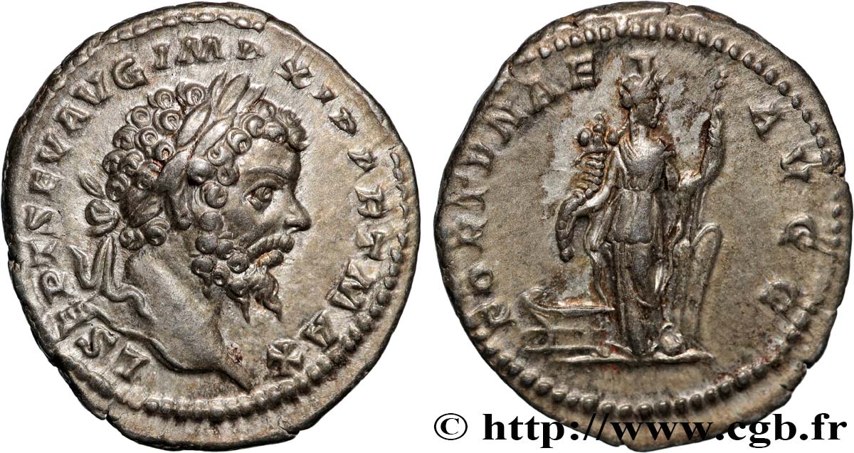 SEPTIMIUS SEVERUS Denier MS/AU