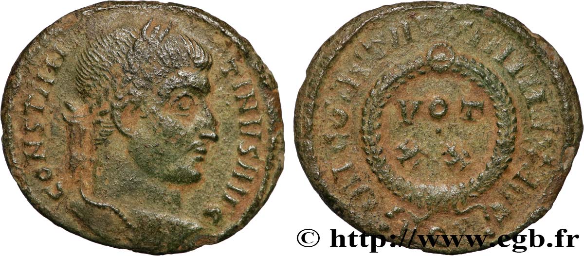 CONSTANTINE I THE GREAT Centenionalis ou nummus AU