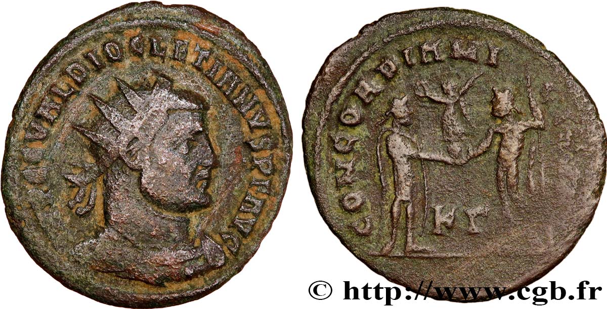 DIOCLÉTIEN Pseudo ou néo-aurelianus TTB/TB+
