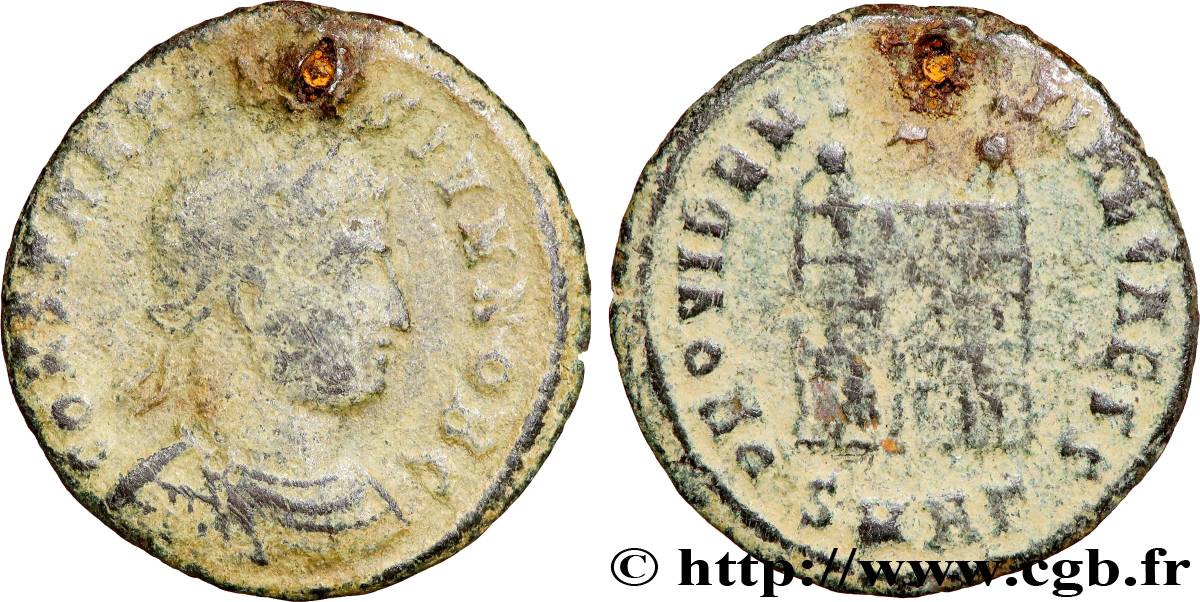 CONSTANTINE II Centenionalis ou nummus VF