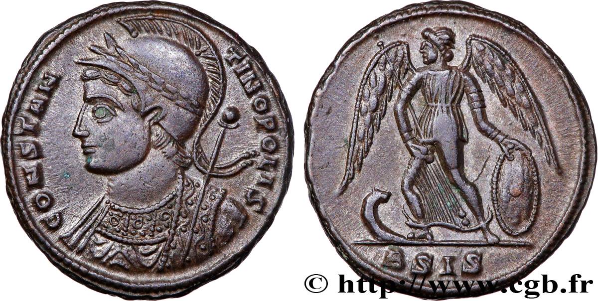 CONSTANTINOPOLIS Centenionalis ou nummus MS